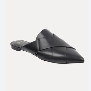 Marc Fisher Sono Leather Woven Mules 9